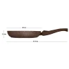Сковорода з антипригарним покриттям зі знімною ручкою Fissman Smoky Stone 4373 (28x5,4 см)