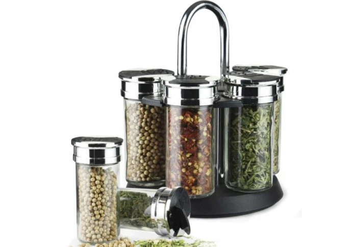 Набор для приправ на подставке Fissman 6433 (7 предметов) Набор для приправ на подставке Fissman 6433 (7 предметов)