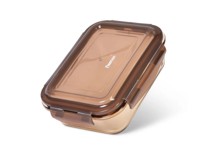 Ланч бокс стеклянный с крышкой Fissman 6524 (640 мл)