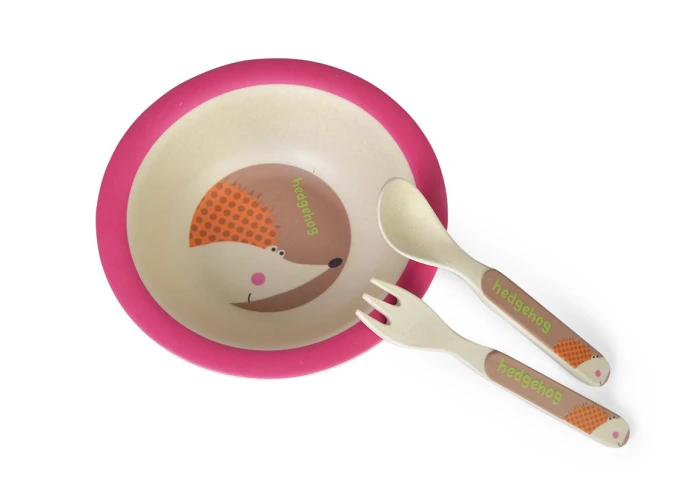Набор детской посуды Ежик из бамбука Fissman 8345 (3 предмета) Набор детской посуды Ежик из бамбука Fissman 8345 (3 предмета)