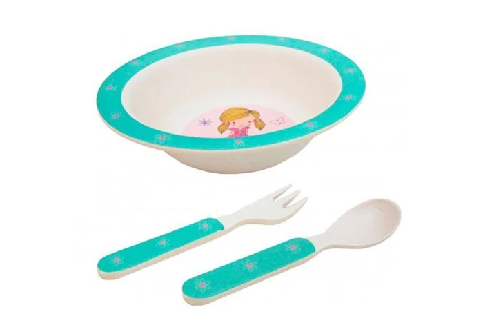 Набор детской посуды Модница из бамбука Fissman 8349 (3 предмета) Набор детской посуды Модница из бамбука Fissman 8349 (3 предмета)