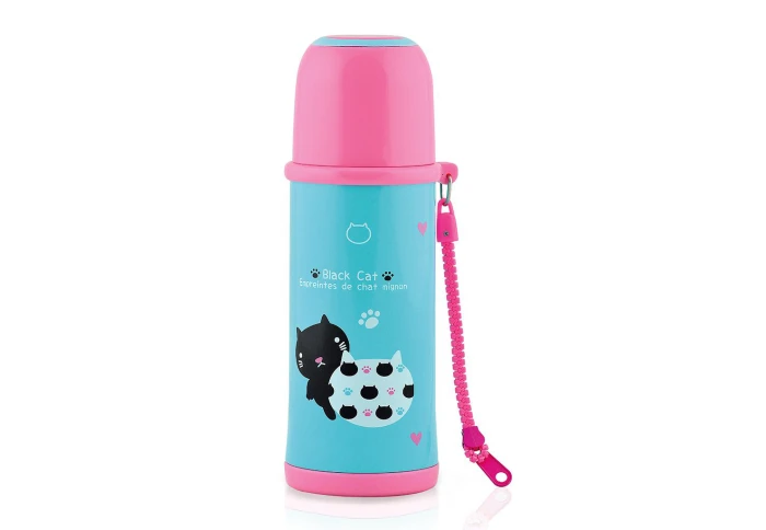 Термос детский Чёрный котёнок Fissman 9692 (360 мл) Термос детский Чёрный котёнок Fissman 9692 (360 мл)