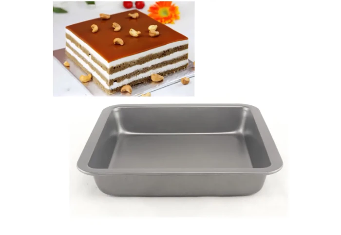 Форма для духовки стальная с антипригарным покрытием А-плюс 1123 (20 х 20 х 4,5 см)