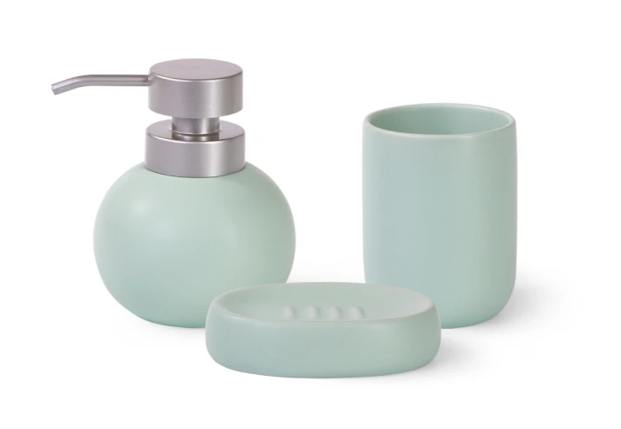 Набор аксессуров для ванной комнаты Fissman 9507 (3 предмета) Набор аксессуров для ванной комнаты Fissman 9507 (3 предмета)