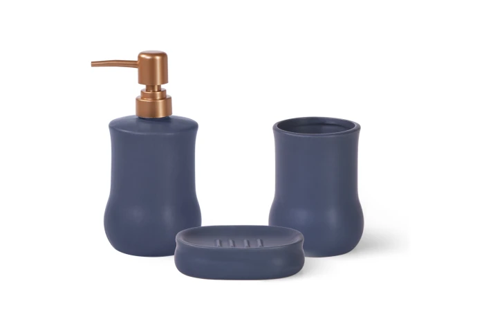 Набор аксессуров для ванной комнаты Fissman 9510 (3 предмета) Набор аксессуров для ванной комнаты Fissman 9510 (3 предмета)