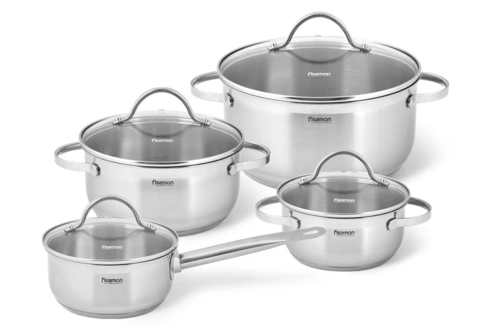 Набор посуды из нержавеющей стали Fissman Gabriela 15816 (8 предметов)