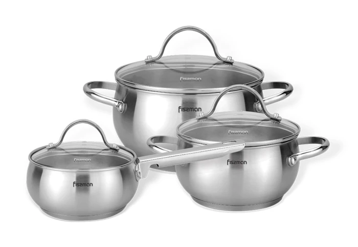 Набор посуды из нержавеющей стали Fissman Martinez 15829 (6 предметов)