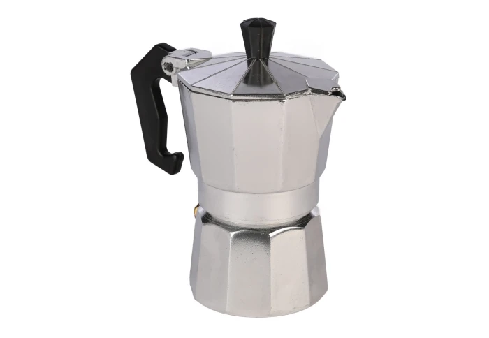 Гейзерная алюминиевая кофеварка на 2 чашки Olens Alu-сильвер 16615-2 (100 мл)