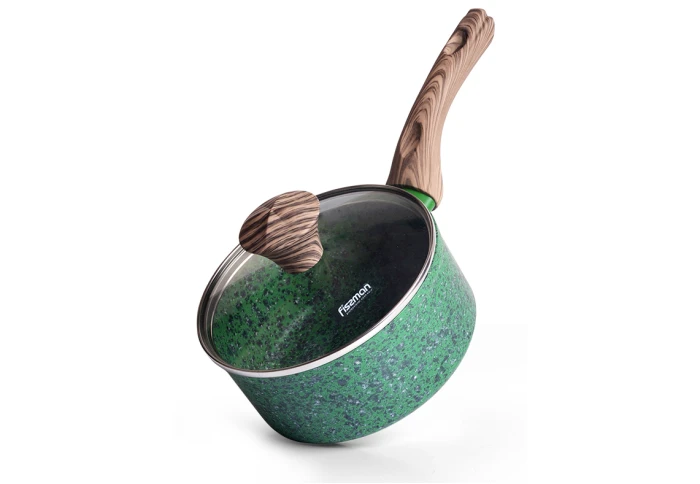 Ківш із антипригарним покриттям з кришкою Fissman Malachite 4317 (1,4 л)