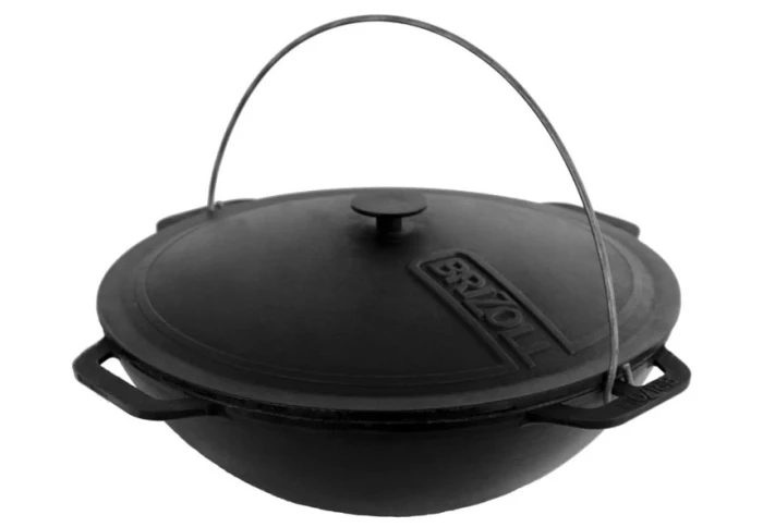 Казан чавунний азіатський з кришкою Brizoll KA12-1 (12 л) Казан чавунний азіатський з кришкою Brizoll KA12-1 (12 л)