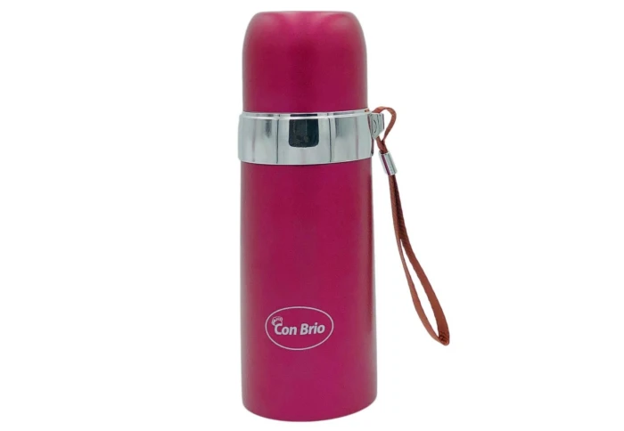 Вакуумный термос с ремнем Con Brio CB-381-P (350 мл) Вакуумный термос с ремнем Con Brio CB-381-P (350 мл)