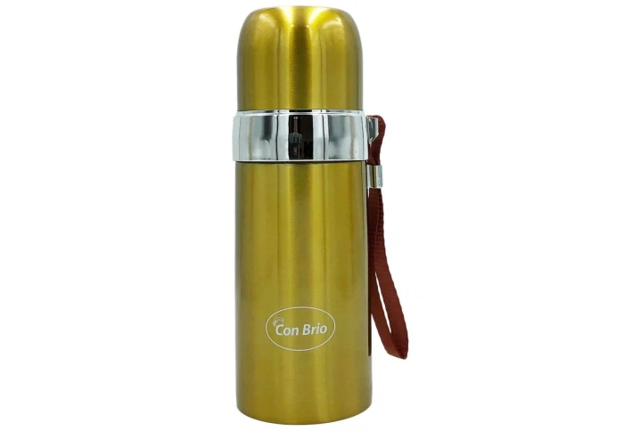 Вакуумный термос с ремнем Con Brio CB-381-G (350 мл) Вакуумный термос с ремнем Con Brio CB-381-G (350 мл)