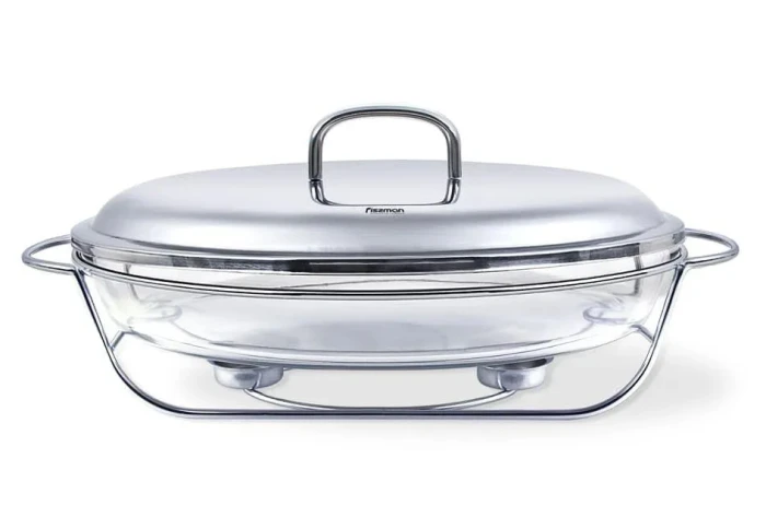 Блюдо с подогревом от свечи овальное Fissman 6031 (3 л) Блюдо с подогревом от свечи овальное Fissman 6031 (3 л)
