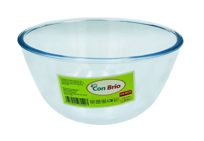 Салатник скляний Con Brio CB-8020 (2 л)