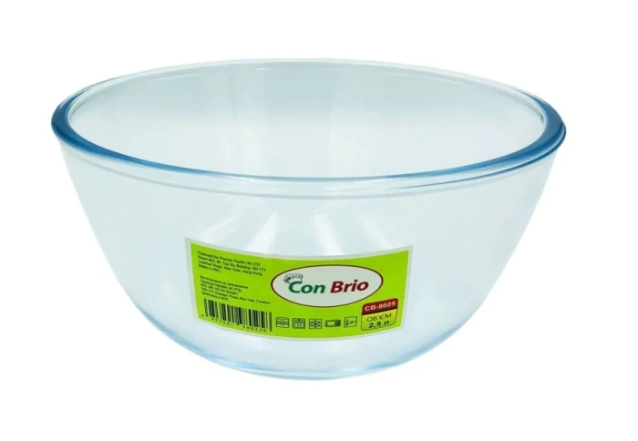 Салатник стеклянный Con Brio CB-8025 (2,5 л) Салатник стеклянный Con Brio CB-8025 (2,5 л)