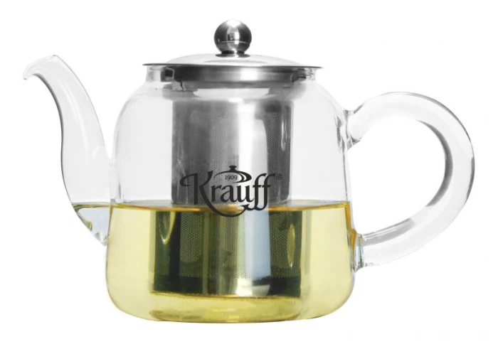 Заварник скляний з металевим ситом Krauff 26-289-004 (850 мл)