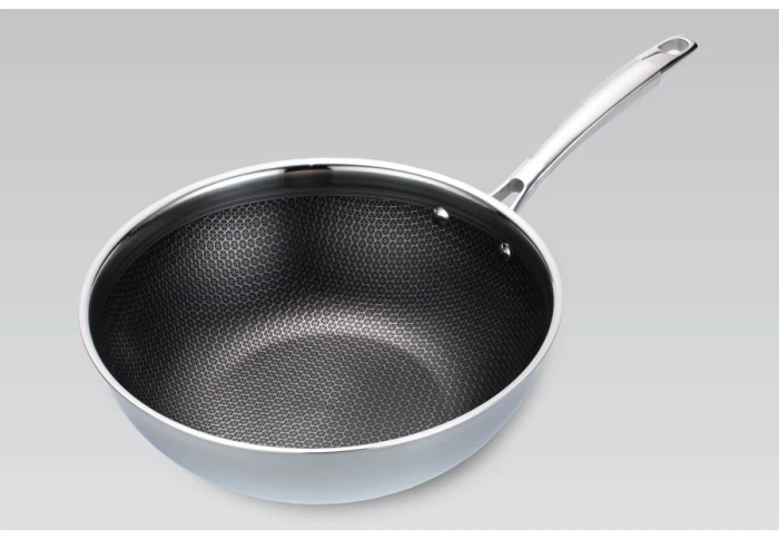 Сковорода WOK профессиональная с антипригарным покрытием Maestro MR-1224-30 (30 см) Сковорода WOK профессиональная с антипригарным покрытием Maestro MR-1224-30 (30 см)