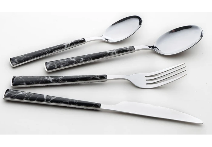 Столовий набір з нержавіючої сталі Maestro MR-1535B-24 (24 предмета) Столовий набір з нержавіючої сталі Maestro MR-1535B-24 (24 предмета)