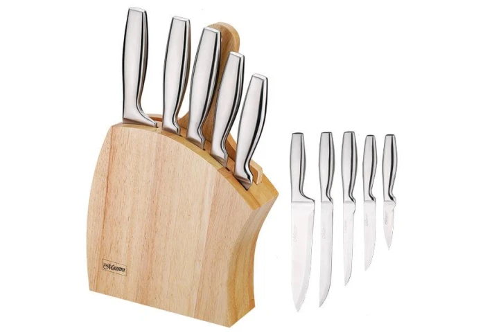 Набор ножей из нержавеющей стали с подставкой Maestro MR-1411 (7 предметов)