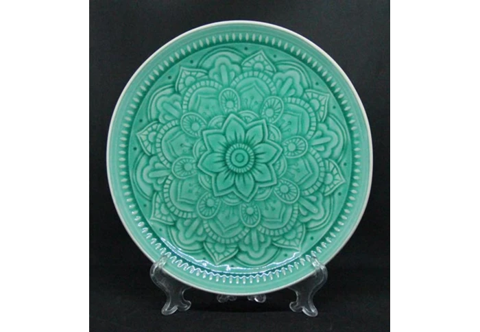 Блюдо Зелена Амфітріта Olens 7953-55 (27 см) Блюдо Зелена Амфітріта Olens 7953-55 (27 см)