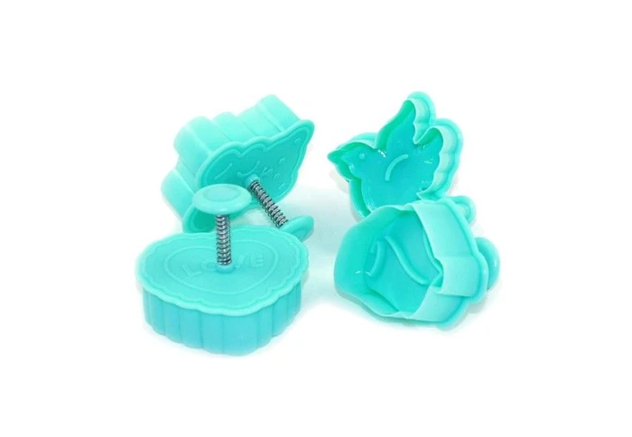 Набор формочек с поршнем для печенья Fissman 7584 (4 шт) Набор формочек с поршнем для печенья Fissman 7584 (4 шт)