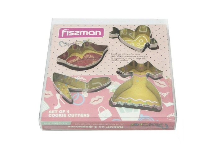 Набор формочек для печенья Girl Fissman 8568 (4 шт) Набор формочек для печенья Girl Fissman 8568 (4 шт)