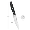 Ніж овочевий DEMI CHEF Fissman 2373 (9 см)