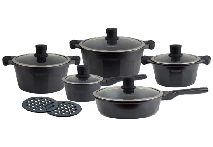 Набор кастрюль с мраморным покрытием Klausberg KB-7353 (12 предметов) Набор кастрюль с мраморным покрытием Klausberg KB-7353 (12 предметов)