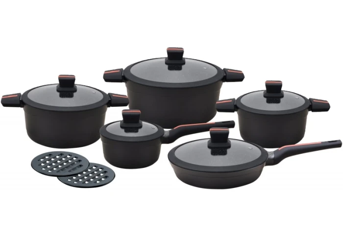 Набор кастрюль с мраморным покрытием Klausberg KB-7357 (12 предметов)