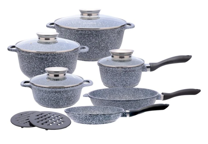 Набор кастрюль с мраморным покрытием Klausberg KB-7326 (12 предметов)