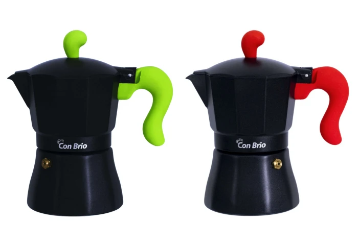 Гейзерная алюминиевая кофеварка Con Brio СВ-6609 на 9 чашек (450 мл)