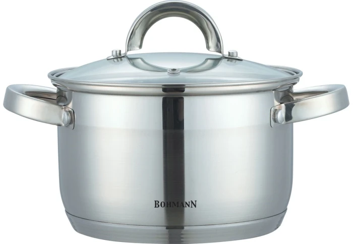 Каструля з нержавіючої сталі Bohmann BH-0518-5,1 (5,1 л) Каструля з нержавіючої сталі Bohmann BH-0518-5,1 (5,1 л)