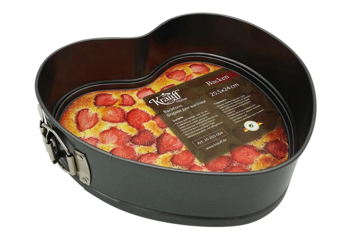 Форма роз'ємна для випічки "Серце" Krauff 26-203-064 (25,5 х 24 х 6,8 см) Форма роз'ємна для випічки "Серце" Krauff 26-203-064 (25,5 х 24 х 6,8 см)