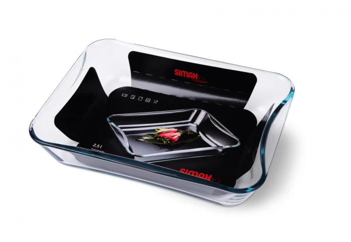 Противень для запекания в духовке и СВЧ прямоугольный 2,5 л Simax 7216