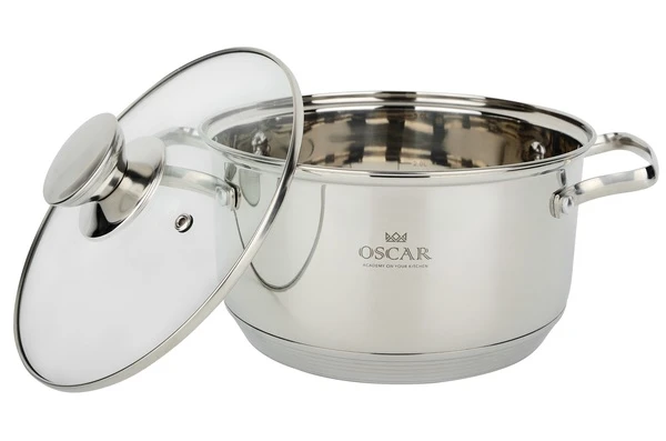 Каструля з кришкою з нержавіючої сталі OSCAR GRAND OSR-2001-20 (3,15 л)