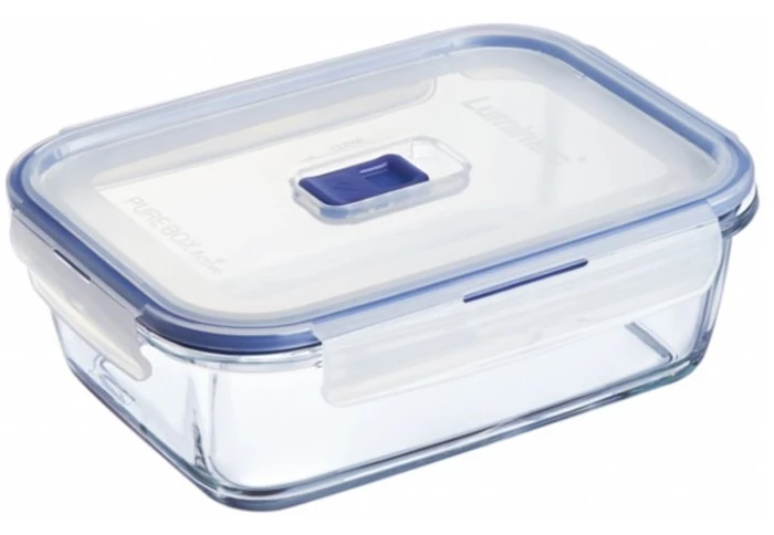 Контейнер прямокутний скляний з герметичною кришкою на защіпках Luminarc 3546P (14 х 10 х 6 см)