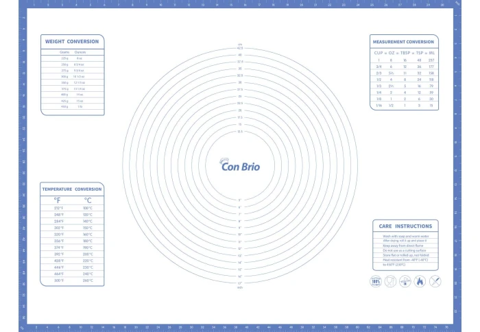 Силіконовий килимок для розкочування тіста і випічки ConBrio CB-680 (60 х 80 cм) Силіконовий килимок для розкочування тіста і випічки ConBrio CB-680 (60 х 80 cм)