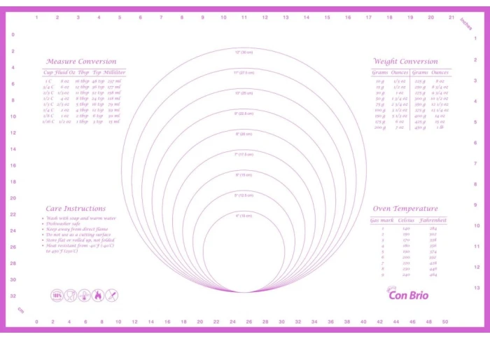 Силіконовий килимок для розкочування тіста і випічки ConBrio CB-676 (60 х 40 cм) Силіконовий килимок для розкочування тіста і випічки ConBrio CB-676 (60 х 40 cм)