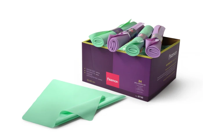 Силіконовий коврик для розкочування тіста і випічки Fissman 8749 (50 х 40 cм) Силіконовий коврик для розкочування тіста і випічки Fissman 8749 (50 х 40 cм)