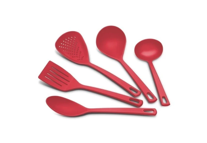 Набор кухонных принадлежностей красный Tramontina Utilita 25099/704 (5 предметов) Набор кухонных принадлежностей красный Tramontina Utilita 25099/704 (5 предметов)