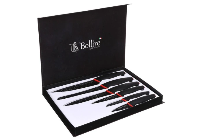 Набор ножей из нержавеющей стали с мраморным покрытием Bollire BR-6010