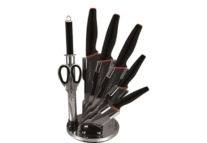 Набор ножей с мраморным покрытием на подставке Bollire BR-6011 Набор ножей с мраморным покрытием на подставке Bollire BR-6011