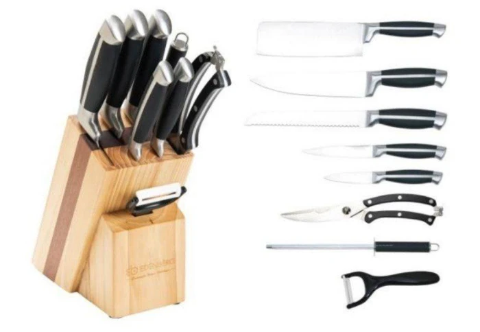 Набор кухонных ножей с подставкой Edenberg EB-3612 (9 предметов)