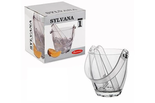 Ведерко для льда с щипцами Pasabahce Sylvana 53628