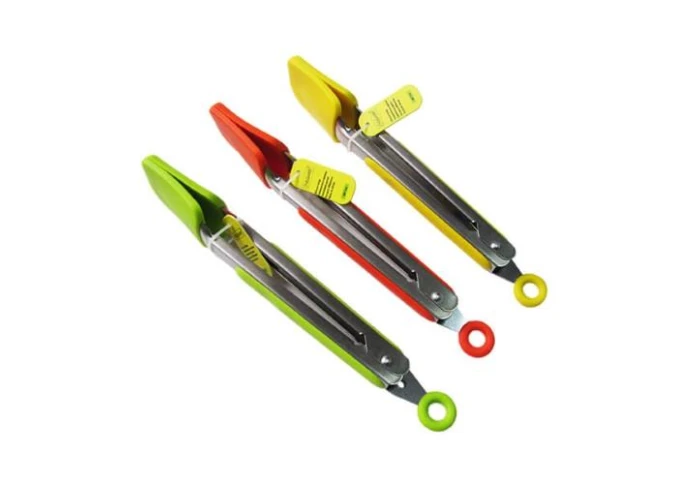 Кухонные щипцы металлические с силиконовыми вставками Maestro MR 1166