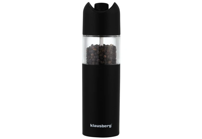 Мельница для перца электрическая на батарейках черная Klausberg KB-7436