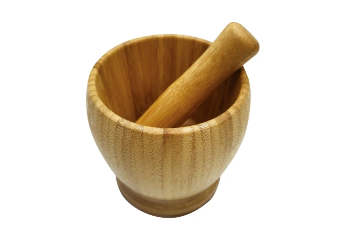Ступка с пестиком бамбуковая KingHoff KH-1617 Ступка с пестиком бамбуковая KingHoff KH-1617
