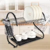 Сушка для посуду 2-х рівнева BLACK Maestro MR-1025-38-Bl