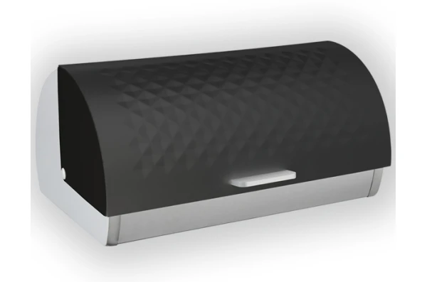 Хлебница металлическая черная Maestro MR-1676-black