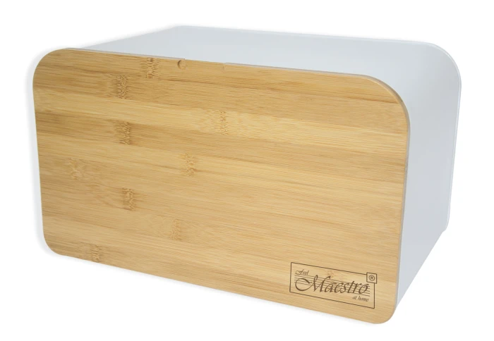 Хлібниця металева біла Maestro MR-1770-white